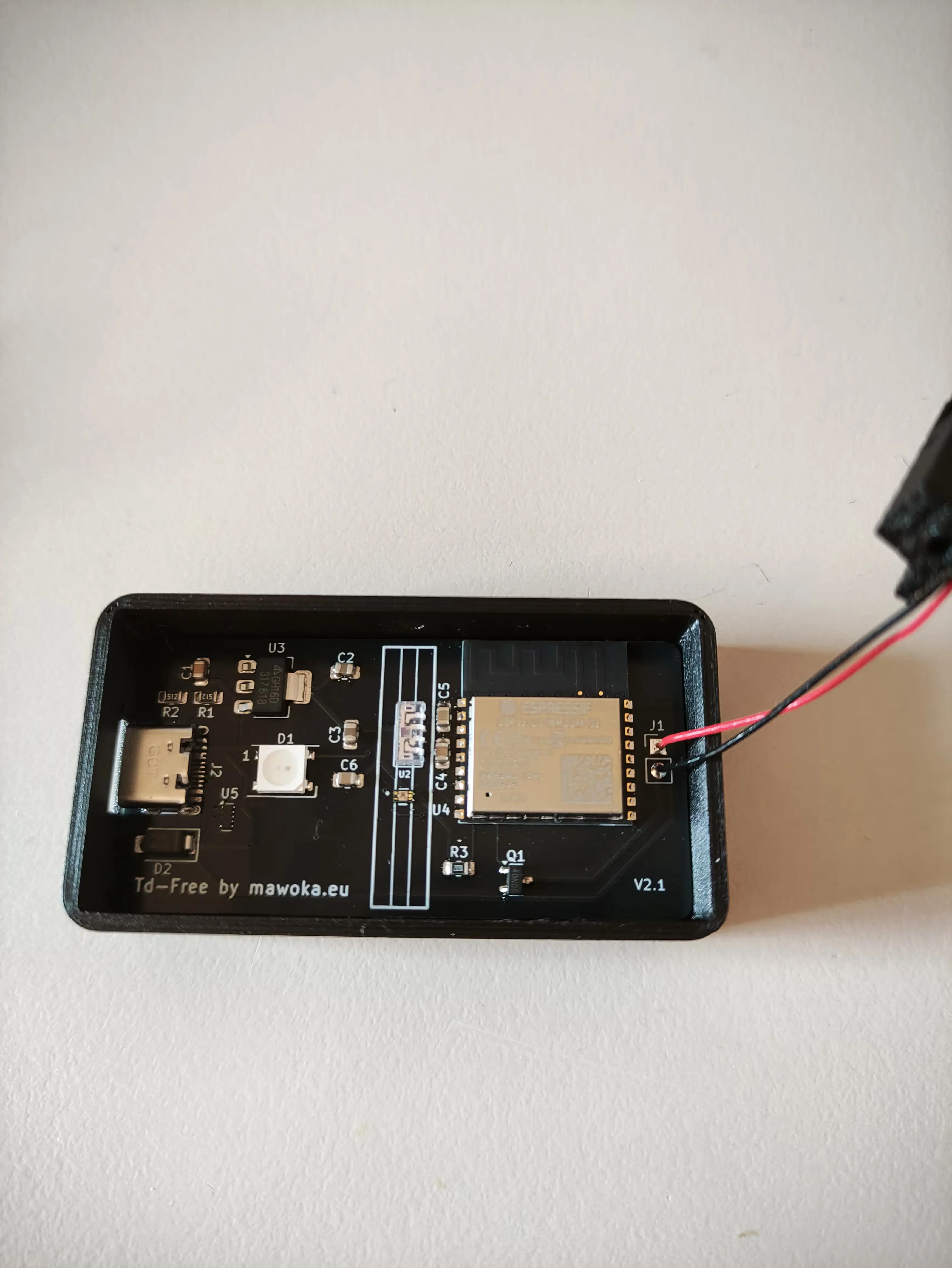 PCB now inserted into the case