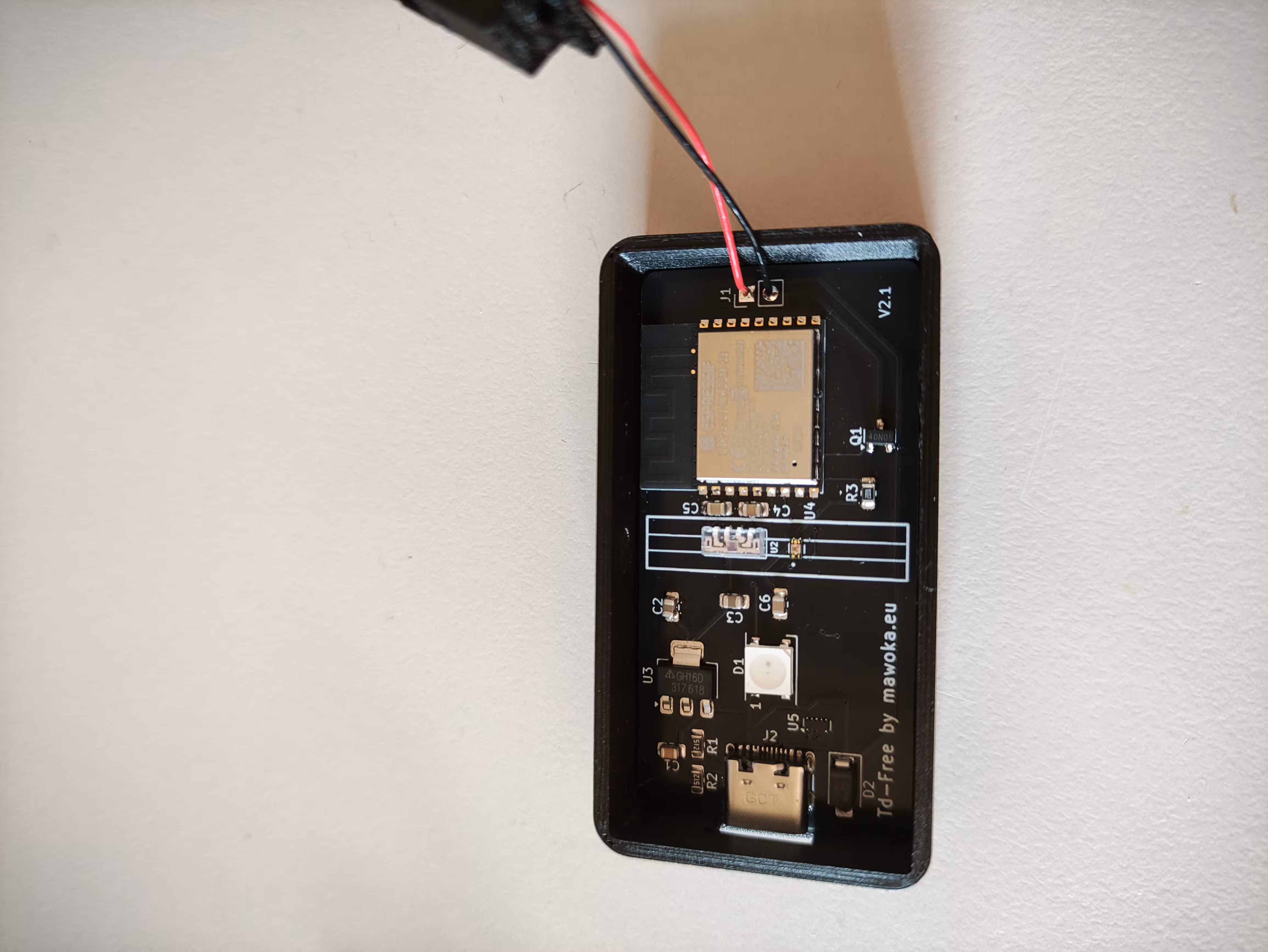 PCB now inserted into the case